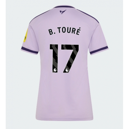 Newcastle United Bazoumana Toure #17 Maglia Gara Terza Repliche 2026-27 Donna Maniche Corte Newcastle United Bazoumana Toure #17 Maglia Gara Terza Repliche 2026-27 Donna Maniche Corte